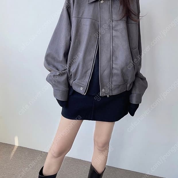 아워디스 스티치 스웨이드 자켓