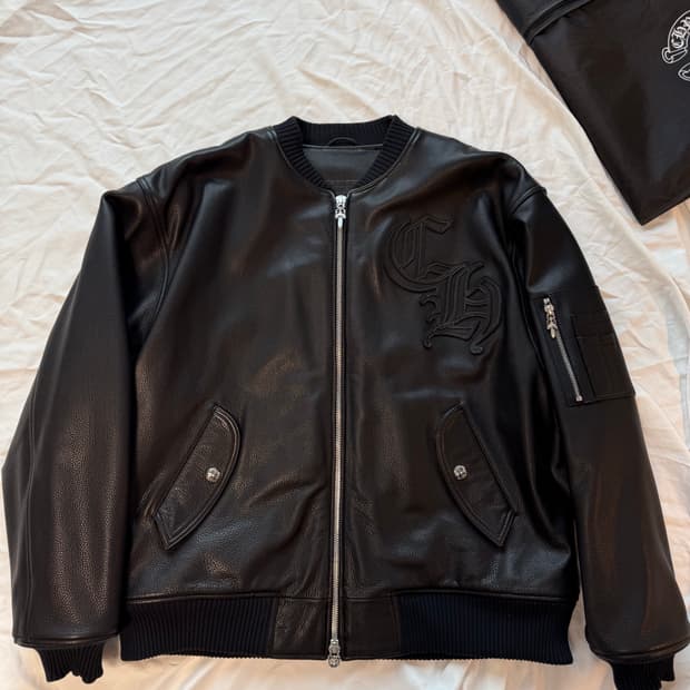 크롬하츠 헤비레더 CH ma-1 봄버 자켓