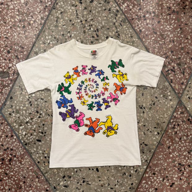 90s 그레이트풀데드 댄싱베어 티셔츠 (S)