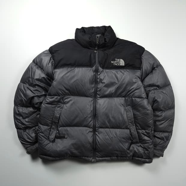 노스페이스 눕시 다운 푸퍼 패딩 그레이 (XL)