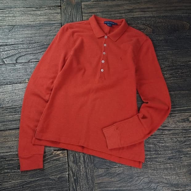 [폴로 랄프로렌] 포니 로고 자수 긴팔 카라티 M18336