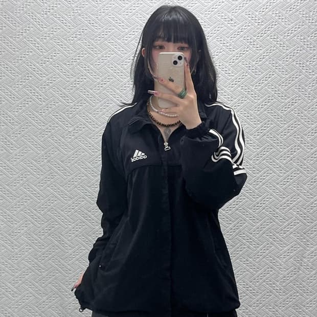 아디다스 올드스쿨 빈티지 캐주얼 바람막이 자켓 105 C11750