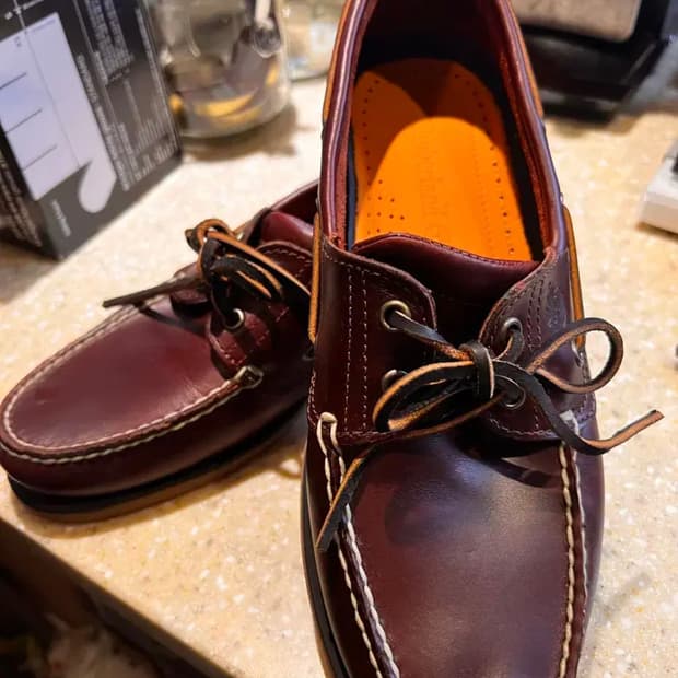 팀버랜드 2아이 보트슈즈 275 버건디