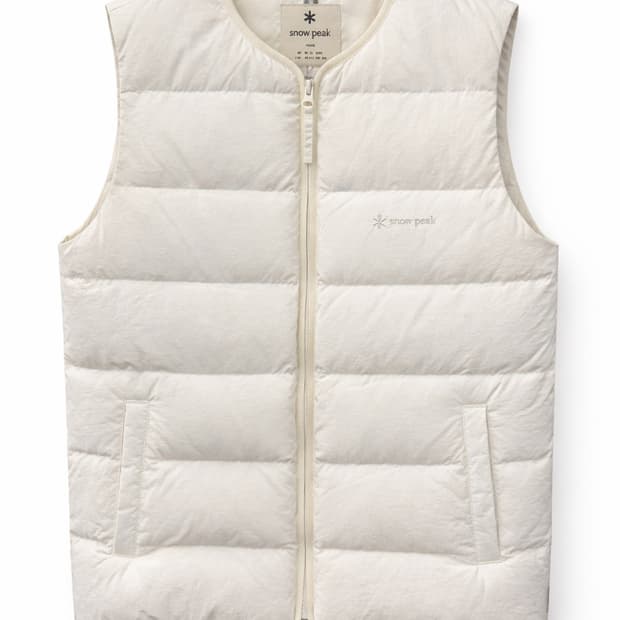 스노우피크 라이트다운 패딩 베스트 아이보리 XS