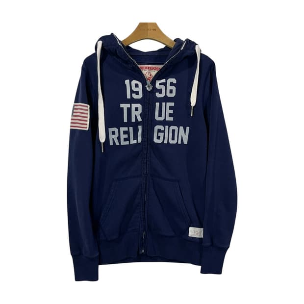 [True Religion] 트루릴리젼 1956 레터링 후드집업