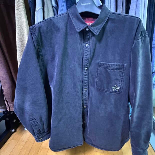 슈프림 데님 스냅셔츠