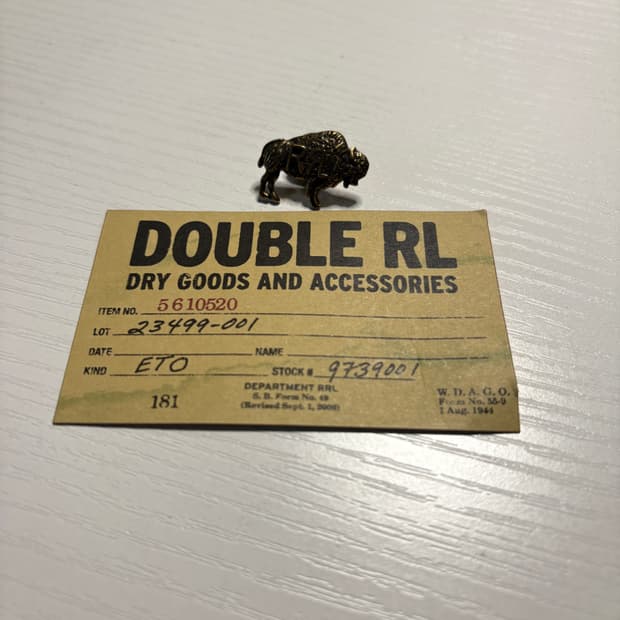 rrl 더블알엘 버팔로 핀