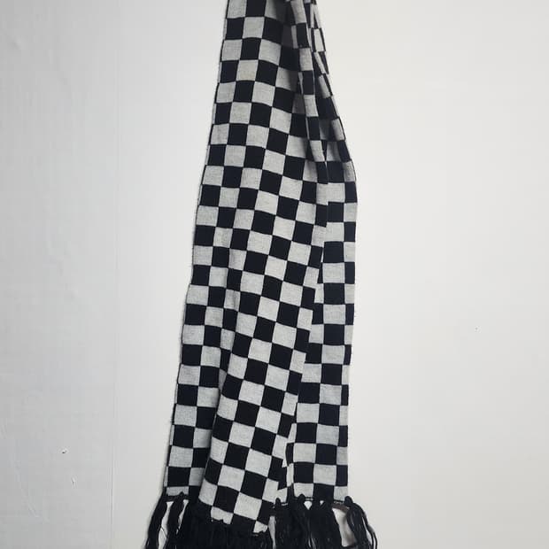 체커보드 목도리 머플러