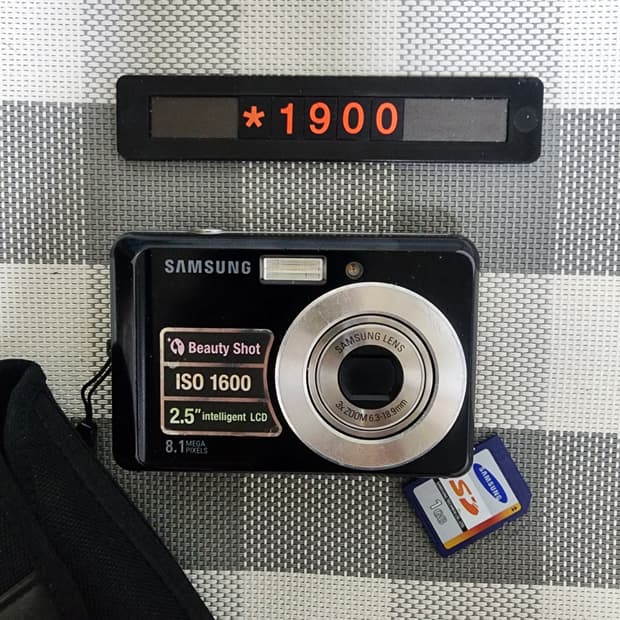 삼성 블루 ES 10 디지털카메라 파우치포함