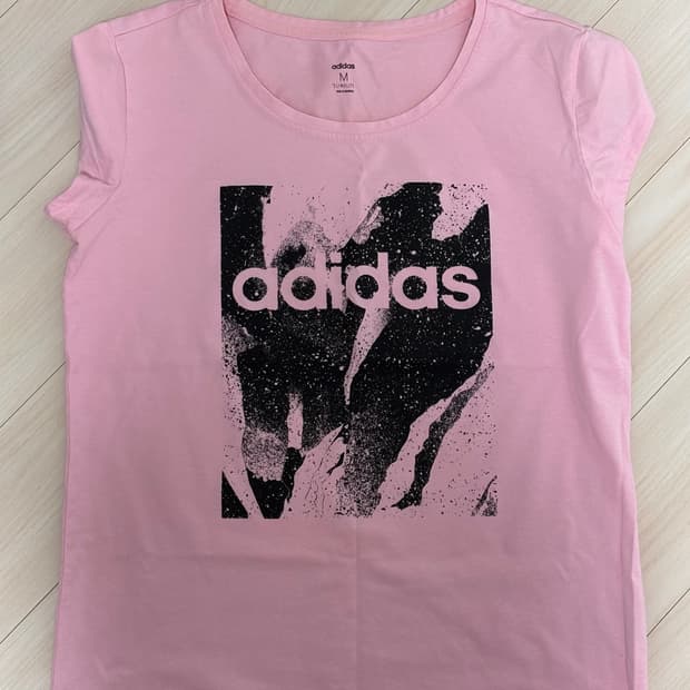 아디다스 분홍 반팔티