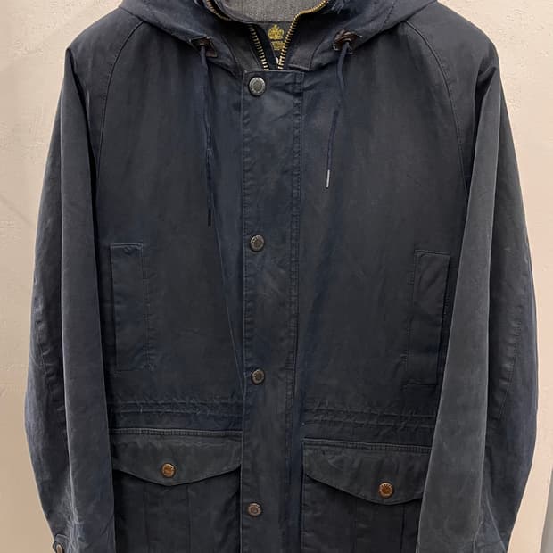바버 왁스 자켓 네이비 M