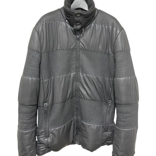 메종 마틴 마르지엘라 레더 믹스 패널 패딩 자켓 2010AW