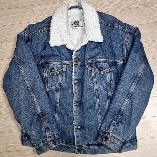 미제 80s 리바이스 데님 쉐르파 자켓 청자켓(110)