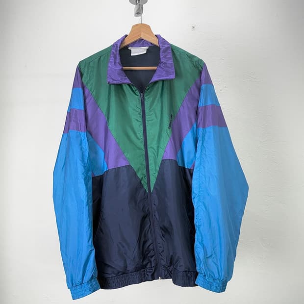 아디다스 90s 멀티 컬러 나일론 윈드브레이커 자켓