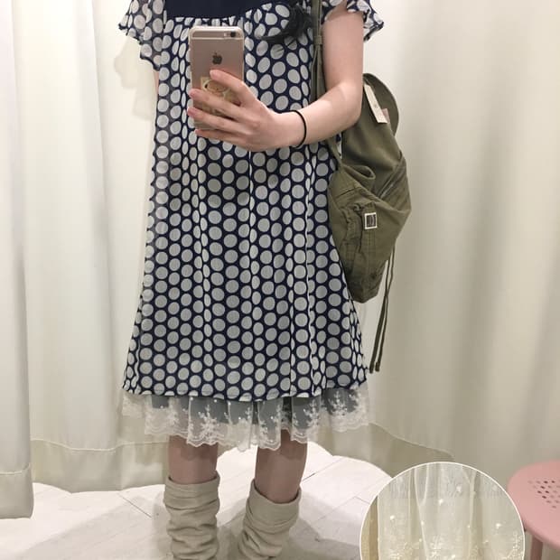 dotdot midi onepiece+sleeveless SET