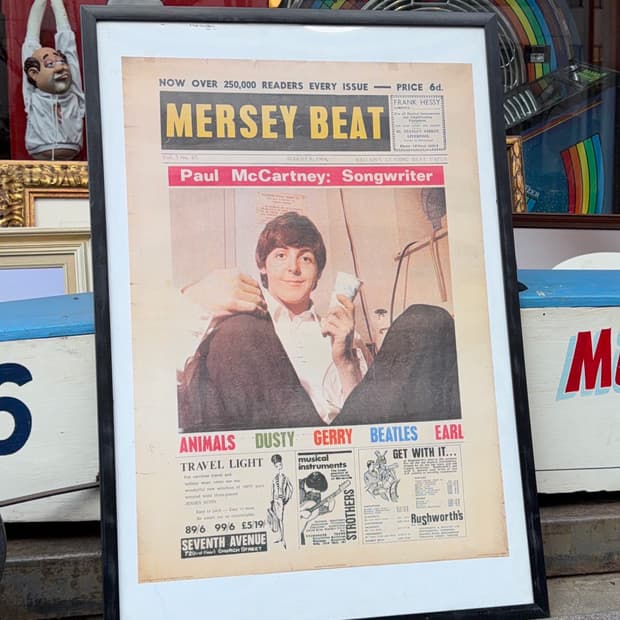 빈티지 소품 폴 매카트니 포스터 액자