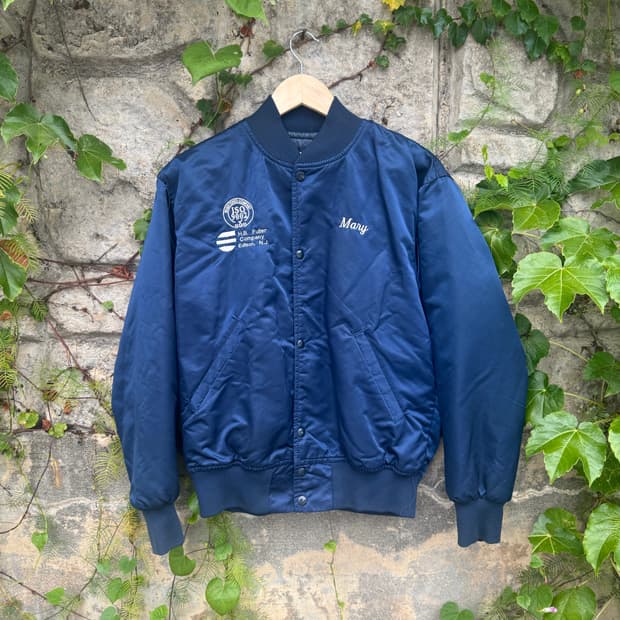 90s game sportswear usa 사틴 바시티 자켓 ma-1