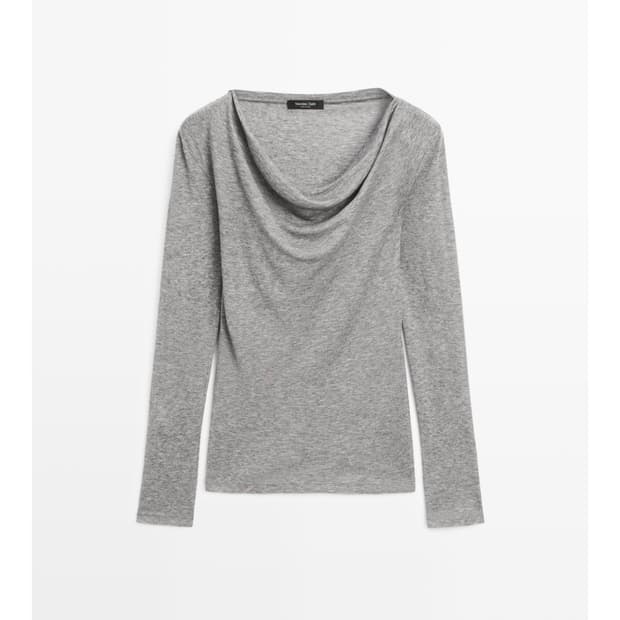 마시모두띠 드레이프 티셔츠 s