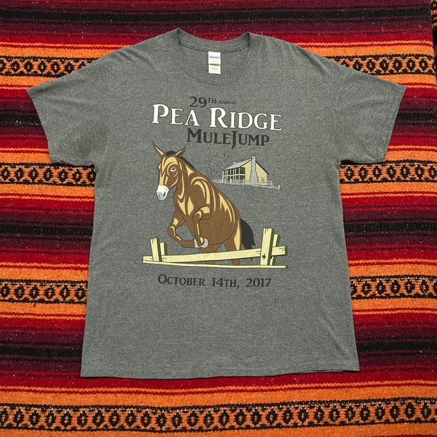 미국빈티지 길단 승마 반팔티