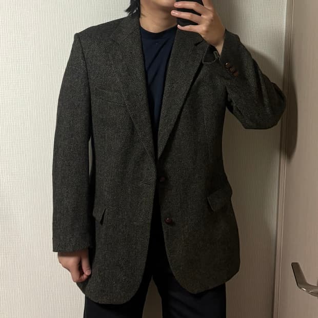 정품 브룩스브라더스 헤링본 울 블레이저 자켓