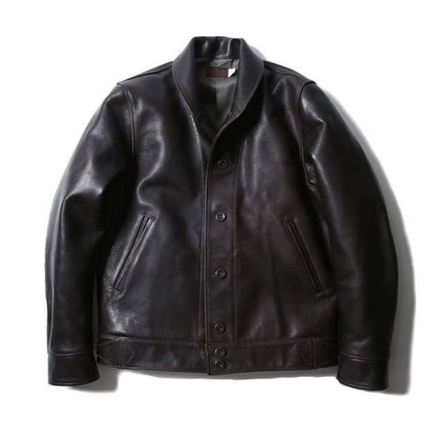 [40]트로피 클로딩 Steer hide A-1 숄 카라 스포츠 자켓