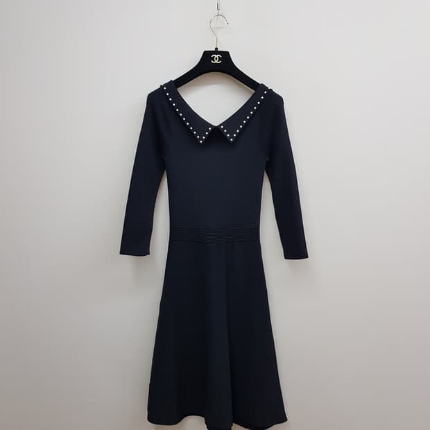 산드로 SANDRO 스터트 카라 니트 원피스 1사이즈