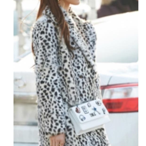 마쥬  레오파드 래빗 퍼 도깨비 유인나 님 코트. 퍼쟈켓