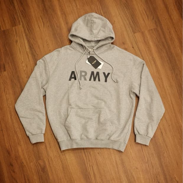 듀테로 90s army 후드티 그레이 새상품 판매