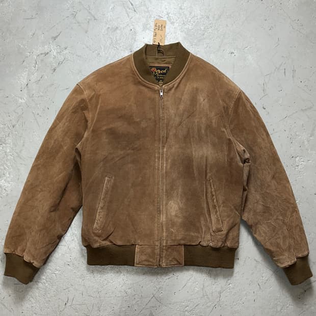 80's 빈티지 스웨이드 봄버 자켓 빈티지 레더 자켓 