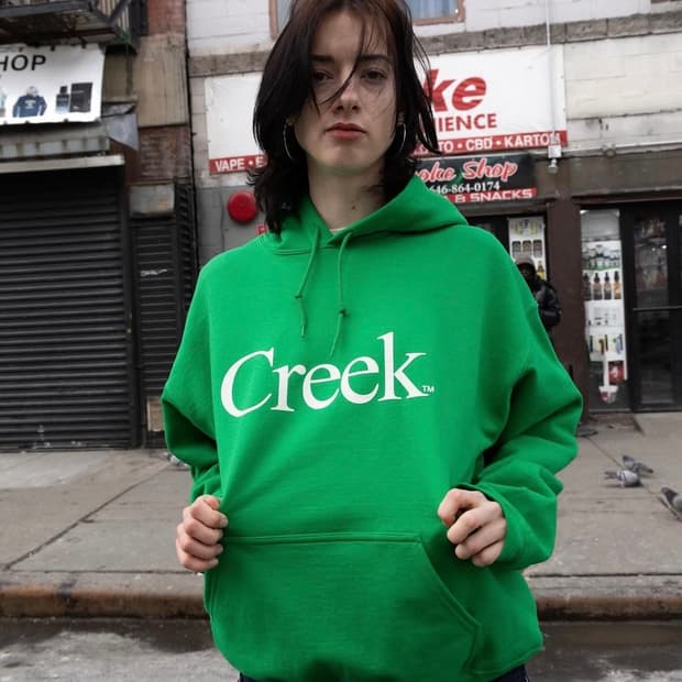 [XL] Creek 크릭 뉴욕 한정판 후드티 그린 새상품