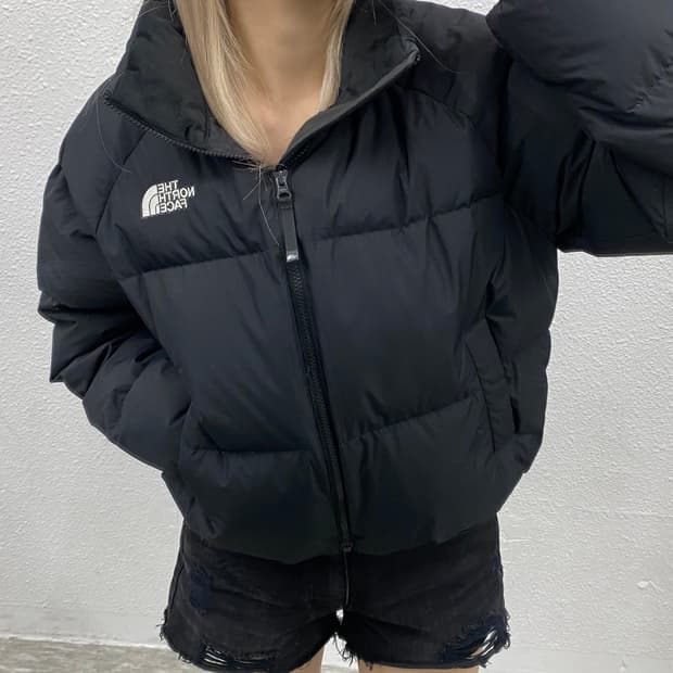노스페이스 눕시 무광 블랙 패딩 L ( 여성용 )