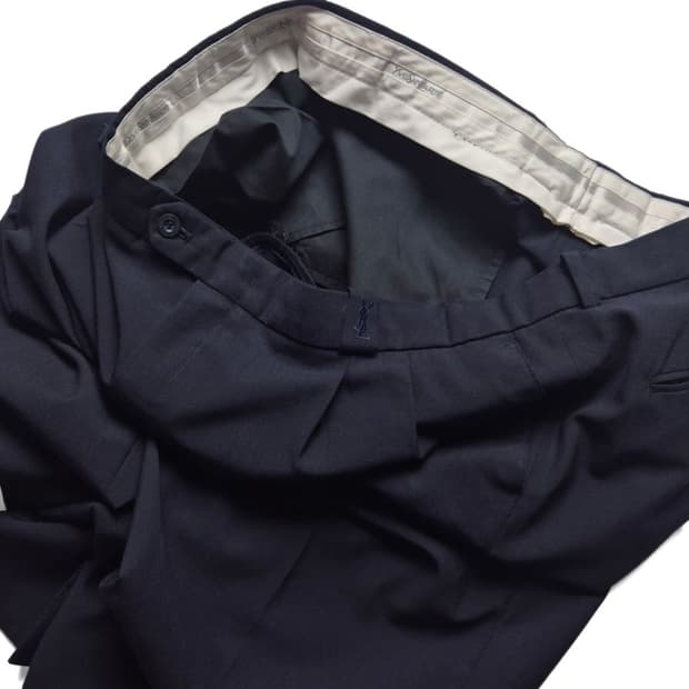 YSL 투턱 와이드 슬랙스 38