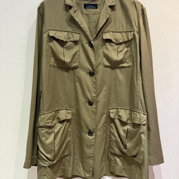 Yoshie Inaba 100% Silk Safari Jacket