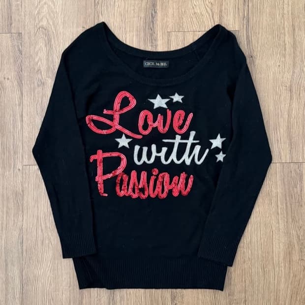 Cecil Mcbee lettering knit