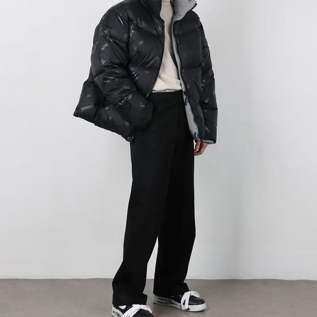 골스튜디오 리버시블패딩/S(95)