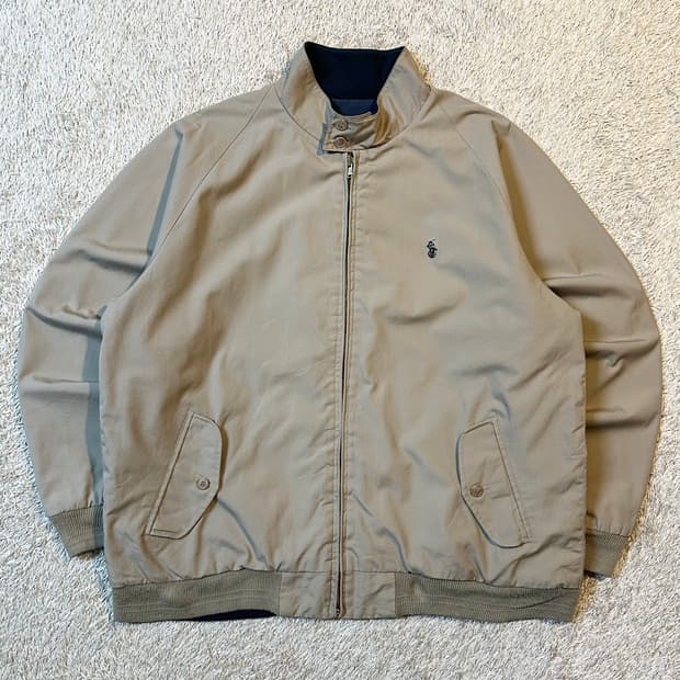 폴로 랄프로렌 리버시블 블루종 자켓 베이지 네이비