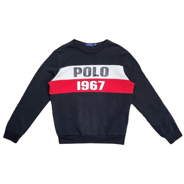 RALPH LAUREN 1967로고 프린팅 맨투맨 M