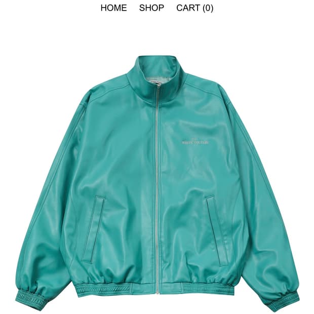 친다운 비건 레더 스포츠 자켓 PUTYOURCHINDOWN