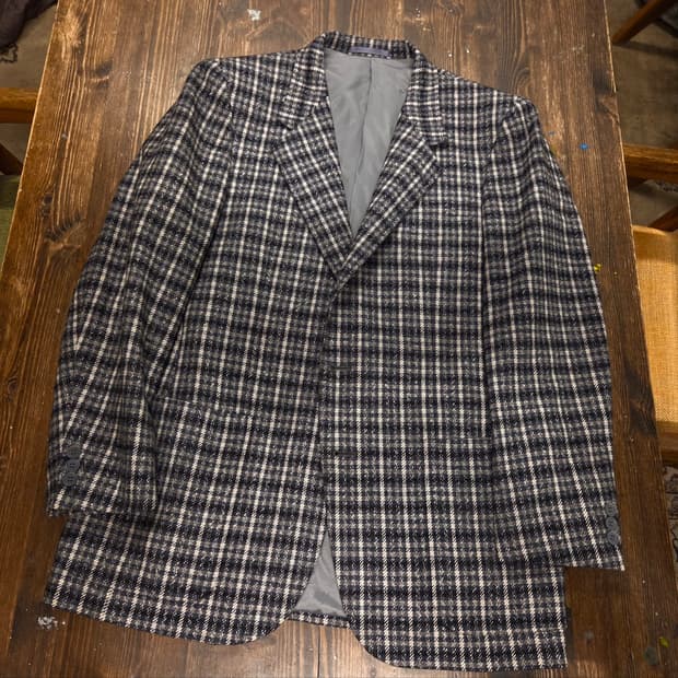 아쿠아스큐텀 트위드자켓 