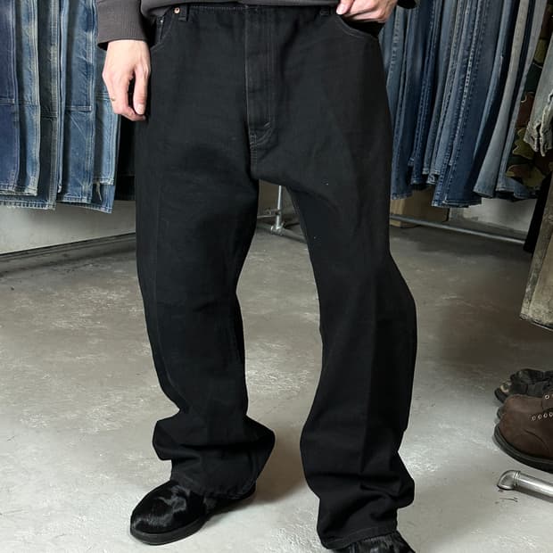 00's 빈티지 리바이스 517 블랙 플레어진