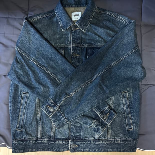 스파오 데님 청 자켓 XL