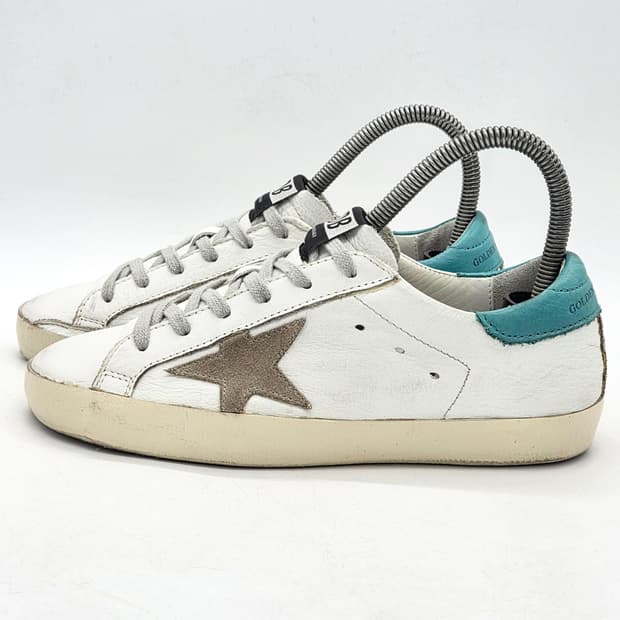 골든구스 우먼스 슈퍼스타 화이트/그린 (37)