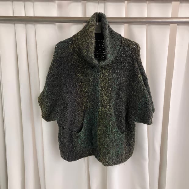 디젤 하프 슬리브 니트 집업 XS