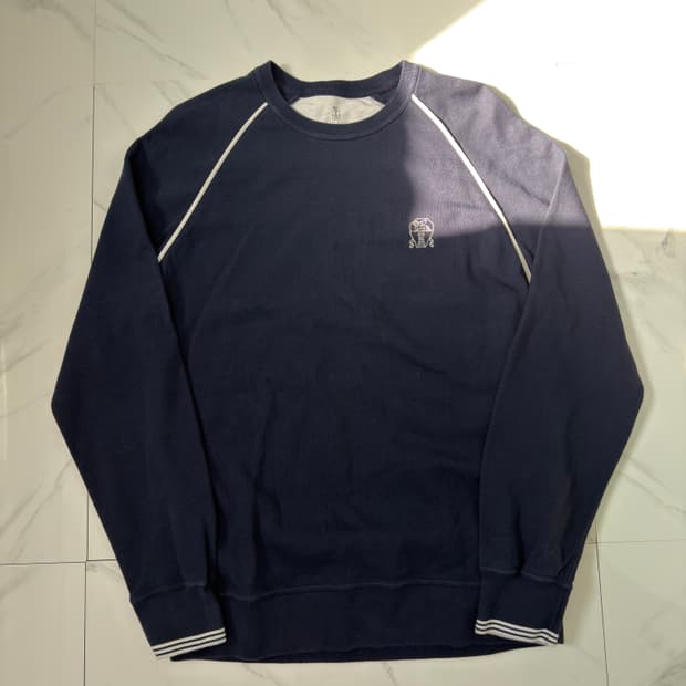 브루넬로 쿠치넬리 시그니처 로고 맨투맨 L