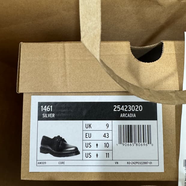 [새상품, 280] 닥터마틴 1461 실버 아카디아