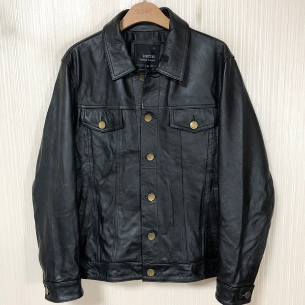 카우하이드 레더 트러커자켓/가죽트러커자켓 XL