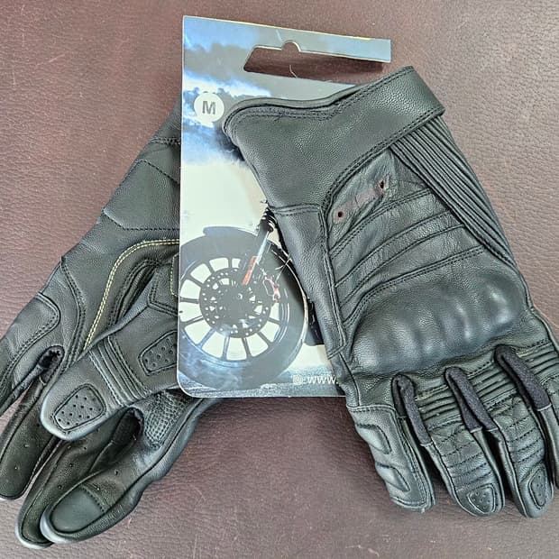 빈티지 바이크 가죽 장갑, 사이즈 M