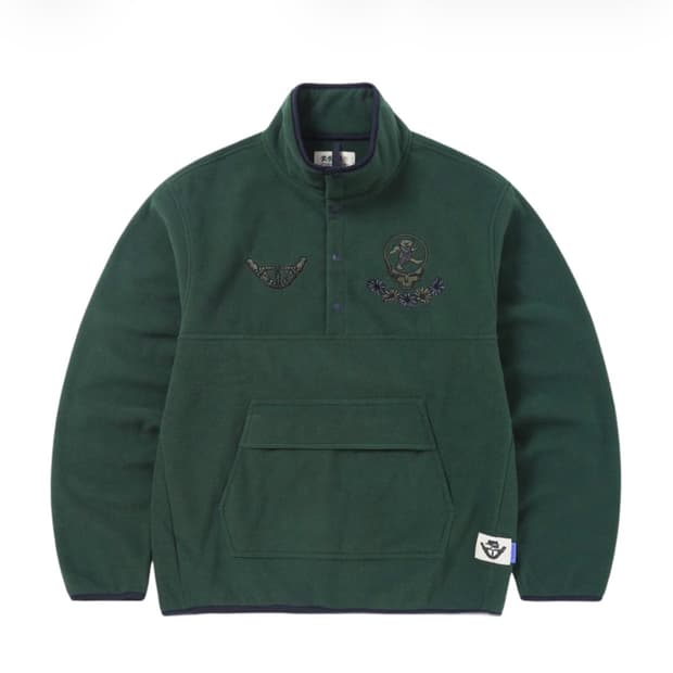 디스이즈네버댓 x 그레이트풀 데드 SYF 플리스 풀오버 다크 그린 M