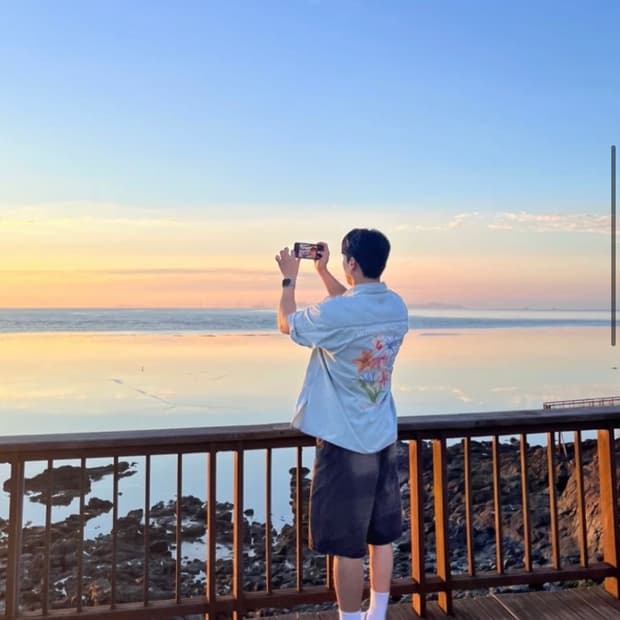 우영미 플라워 데님 셔츠 48