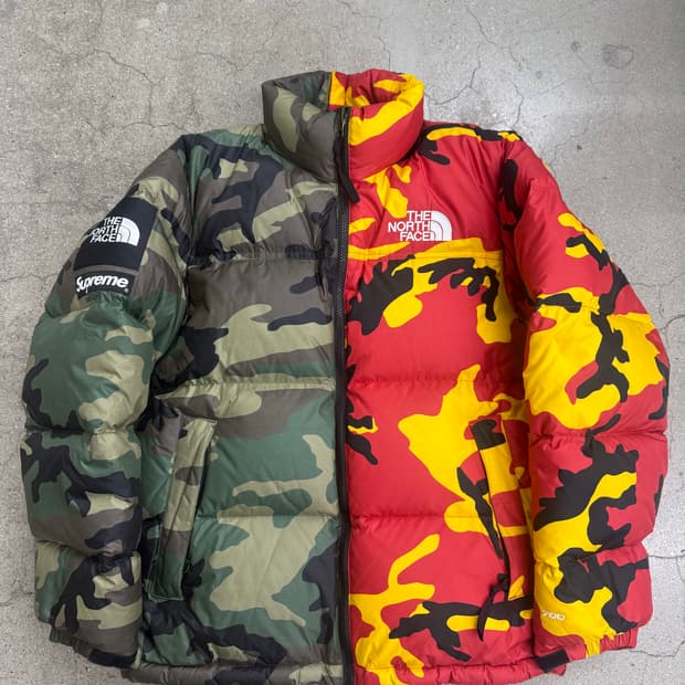 슈프림 노스페이스 눕시 카모 스플릿